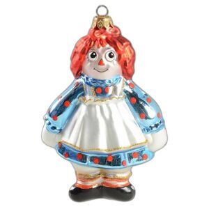 Kurt Adler Vintage Raggedy Ann & Andy Christmas Ornaments